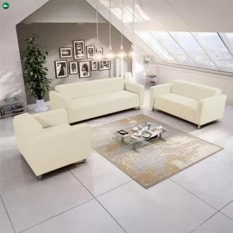 3-személyes, textilbőr bézs, HOMKER