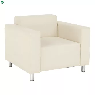 Fotel, textilbőr bézs, HOMKER