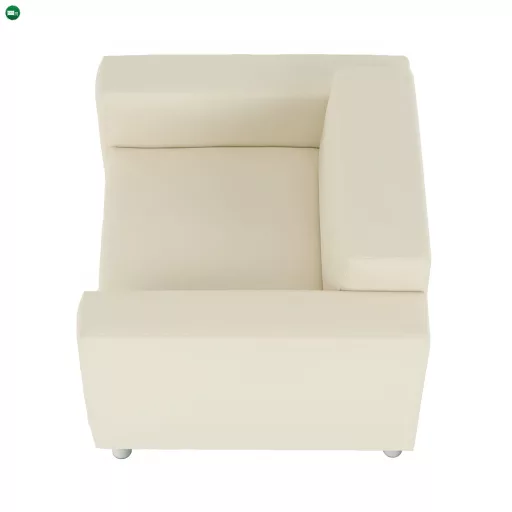 Fotel, textilbőr bézs, HOMKER