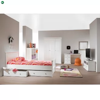 PC asztal, fehér, PARIS 77821