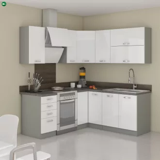 Felsőszekrény, fehér magasfényű, PRADO 30 G-72