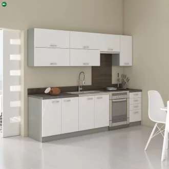 Felsőszekrény, fehér magasfényű, PRADO 60 OK-40