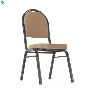   Szék, egymásba rakható, szövet bézs/keret szürke, JEFF 2 NEW