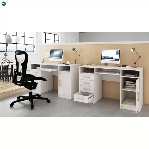 PC asztal, fehér, B9 NEW