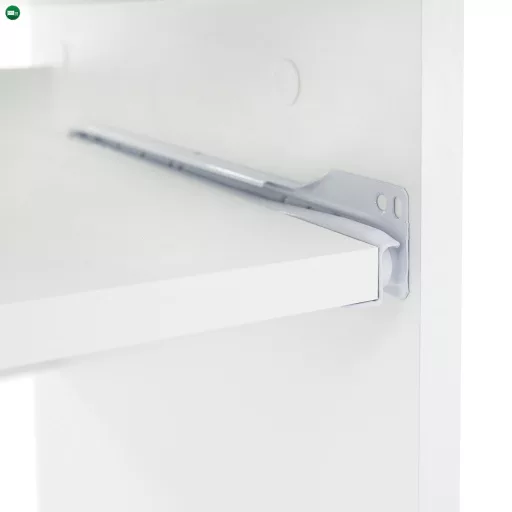 PC asztal, fehér, VERNER NEW