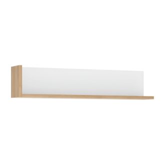   Polc LYOP01, tölgy riviera/fehér extra magasfényű, LEONARDO