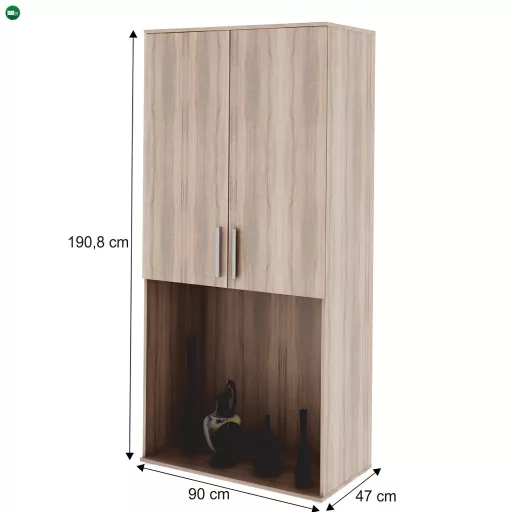 TV szekrény, DTD laminált, tölgy sonoma, DUNAJ TYP5