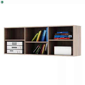   Alacsony könyvespolc, DTD laminált, tölgy sonoma, DUNAJ  TYP12