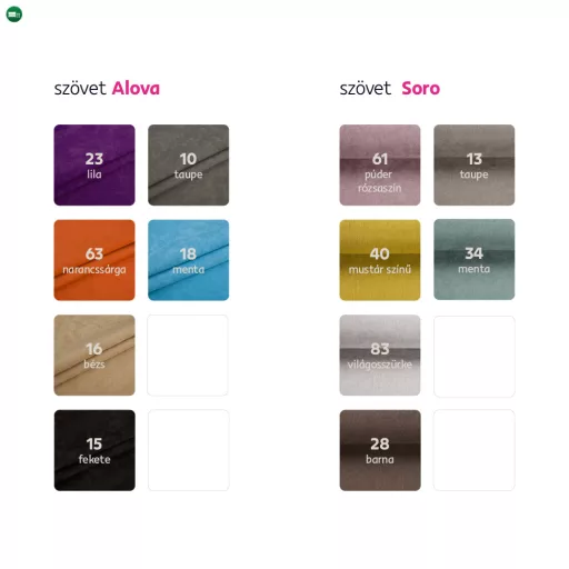 Füles fotel, szövet vintage barna, CHARLOT