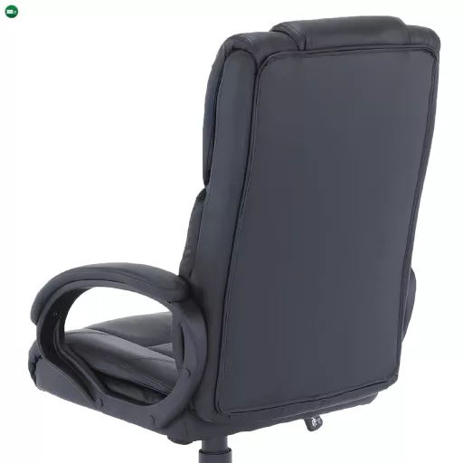 Irodai fotel, fekete textilbőr, SIEMO NEW