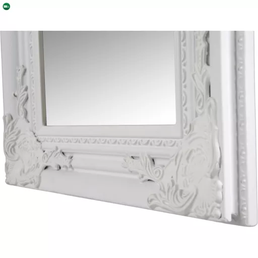 Tükör, fehér fa keret, MALKIA 8