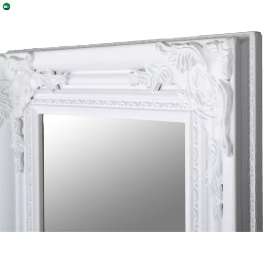 Tükör, fehér fa keret, MALKIA 8