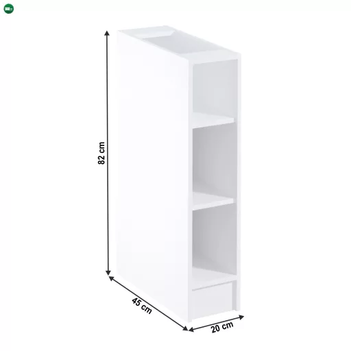 Alsószekrény D20P, fehér, SICILIA