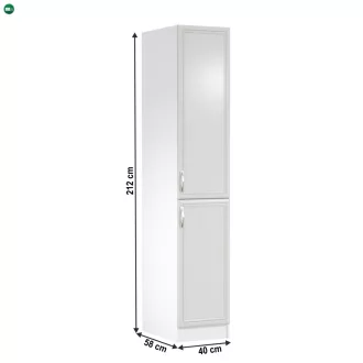   Élelmiszer szekrény D40SP, fehér/sosna Andersen, jobb, SICILIA