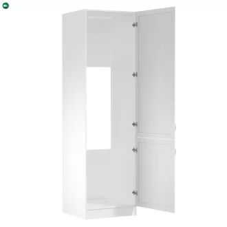   Hűtő beépítő konyhaszekrény D60ZL, jobbos, fehér/sosna Andersen, SICILIA