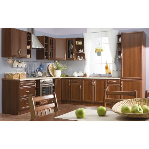 Alsószekrény D60S3 három fiókkal, dió Milano, SICILIA