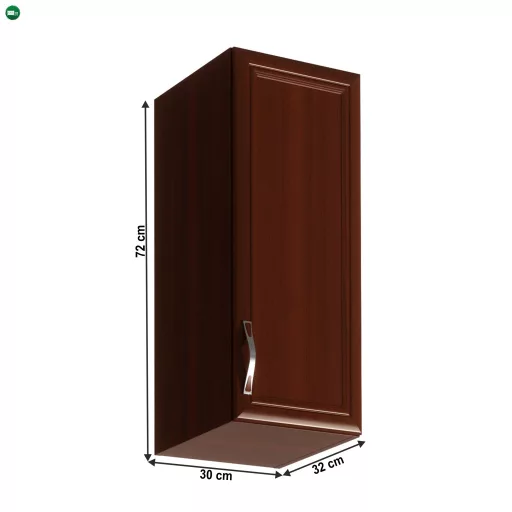 Felsőszekrény G30, jobbos, dió Milano, SICILIA