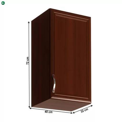 Felsőszekrény G40, jobbos, dió Milano, SICILIA