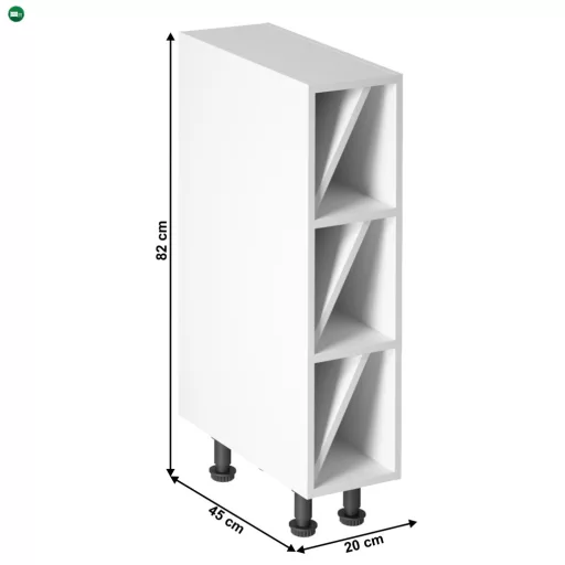 alsószekrény D20W, fehér, PROVANCE