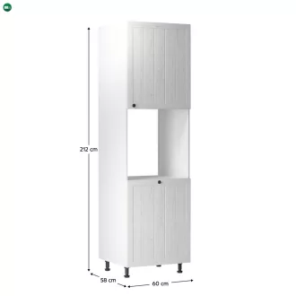   Élelmiszer szekrény D60P, fehér/sosna andersen, jobbos, PROVANCE