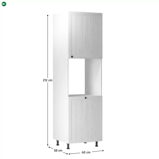 Élelmiszer szekrény D60P, fehér/sosna andersen, jobbos, PROVANCE
