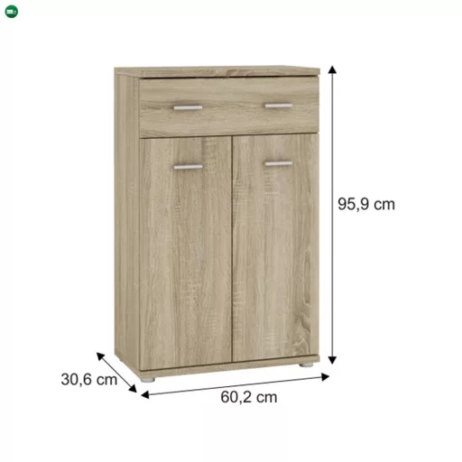 Komód, sonoma tölgyfa, MARIO NEW TYP G