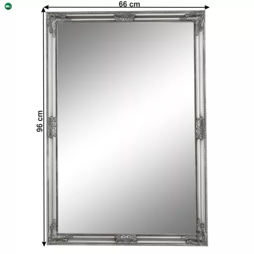 Tükör, ezüst fa keret, MALKIA tip 11
