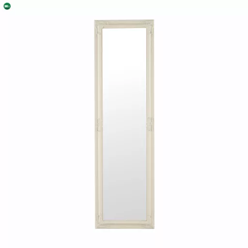 Tükör, krém színű fa keret, MALKIA tip 12