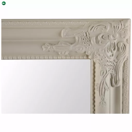 Tükör, krém színű fa keret, MALKIA tip 12