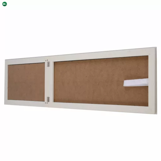 Tükör, krém színű fa keret, MALKIA tip 12