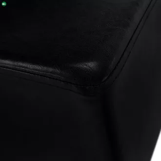 Puff, fekete textilbőr, NIKI NEW