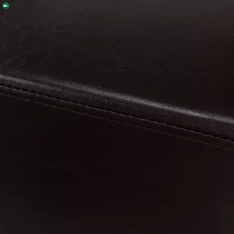 Puff, sötétbarna textilbőr, NIKI NEW