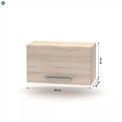 Konyhabútor 2,4 m, tölgy sonoma, NOVA PLUS