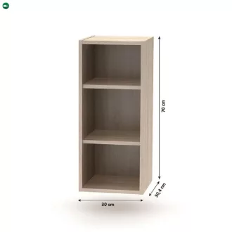   Nyitott felsőszekrény, tölgy sonoma, NOVA PLUS NOPL-001-OH