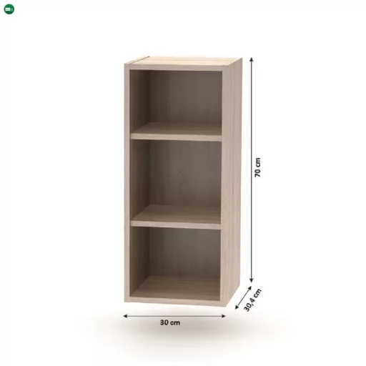 Nyitott felsőszekrény, tölgy sonoma, NOVA PLUS NOPL-001-OH