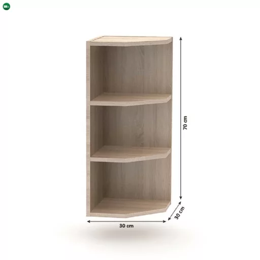 Befejező felsőszekrény, tölgy sonoma, univerzális, NOVA PLUS NOPL-003-OH