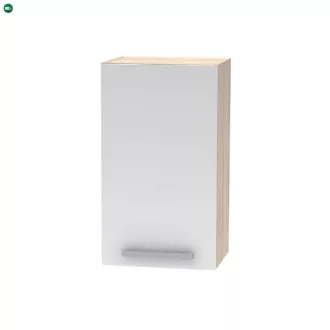 Felsőszekrény, fehér/tölgy sonoma, NOVA PLUS NOPL-005-OH