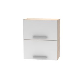  Billenő felsőszekrény 2DV, tölgy sonoma/fehér, NOVA PLUS NOPL-008-VH