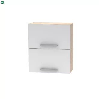   Billenő felsőszekrény 2DV, tölgy sonoma/fehér, NOVA PLUS NOPL-008-VH