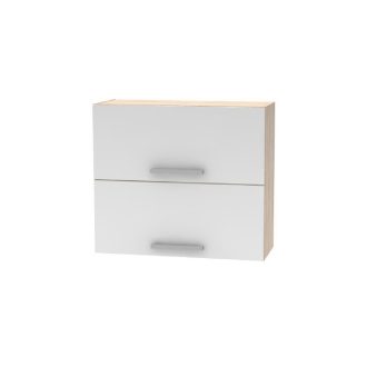   Billenő felsőszekrény 2DV, tölgy sonoma/fehér, NOVA PLUS NOPL-015-OH