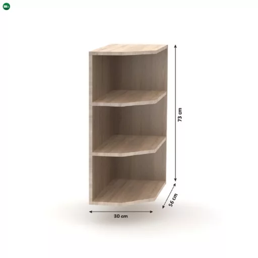 Befejező alsószekrény, tölgy sonoma, NOVA PLUS NOPL-052-0S