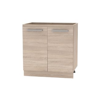   Alsószekrény 80  2 DV, tölgy sonoma, NOVA PLUS NOPL-060-0S