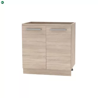   Alsószekrény 80  2 DV, tölgy sonoma, NOVA PLUS NOPL-060-0S
