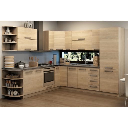 Alsószekrény 80  2 DV, tölgy sonoma, NOVA PLUS NOPL-060-0S