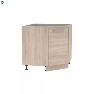   Alsó sarokszekrény, tölgy sonoma, univerzális, NOVA PLUS NOPL-065-RS