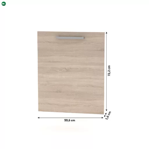 Előlap mosogatógéphez 60, tölgy sonoma, NOVA PLUS NOPL-088-00