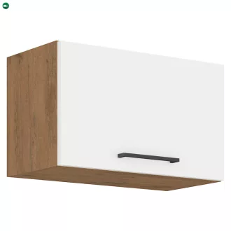   Felső szekrény, lancelot tölgy / fehér extra magas fényű HG, VEGA 60 GU-36 1F