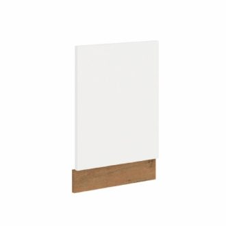   Ajtó beépített mosogatógépre, lancelot tölgy/ fehér extra magas fényű HG, VEGA ZM 570x446