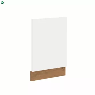   Ajtó beépített mosogatógépre, lancelot tölgy/ fehér extra magas fényű HG, VEGA ZM 570x446