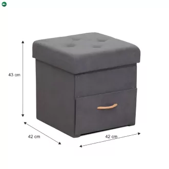 Puff, szürke, SULOT TYP 1